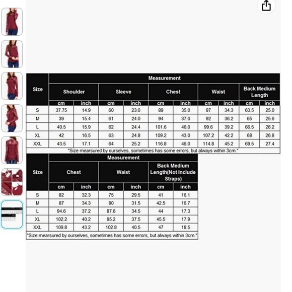 Burgundy Lace Long Sleeve Layered Blouse, XL - Picture 6 of 6